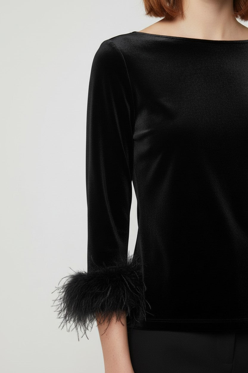 Mango Damen Top Schwarz Größe XL