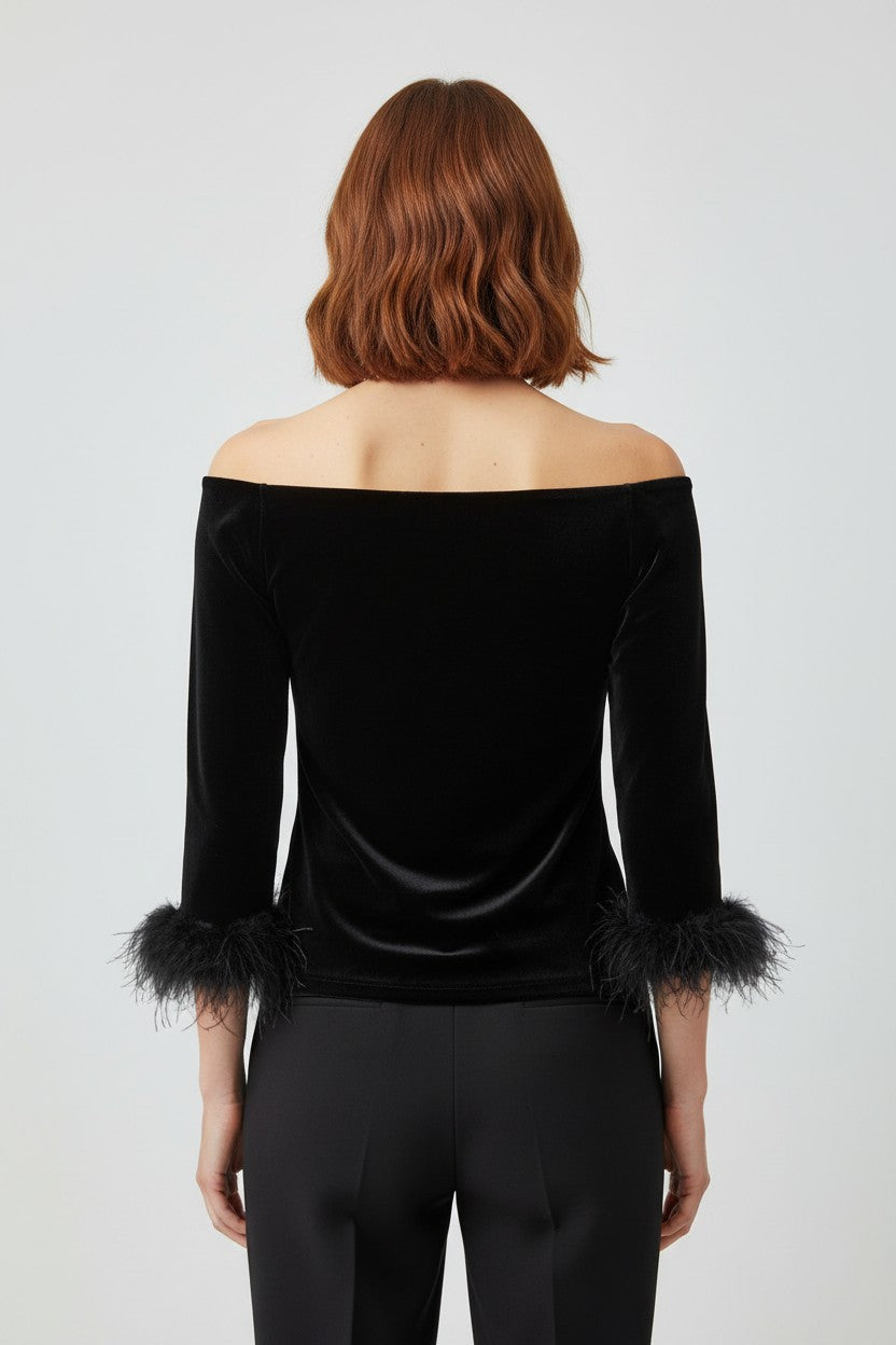 Mango Damen Top Schwarz Größe XL