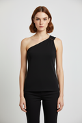 Massimo Dutti Damen Top Schwarz Größe M
