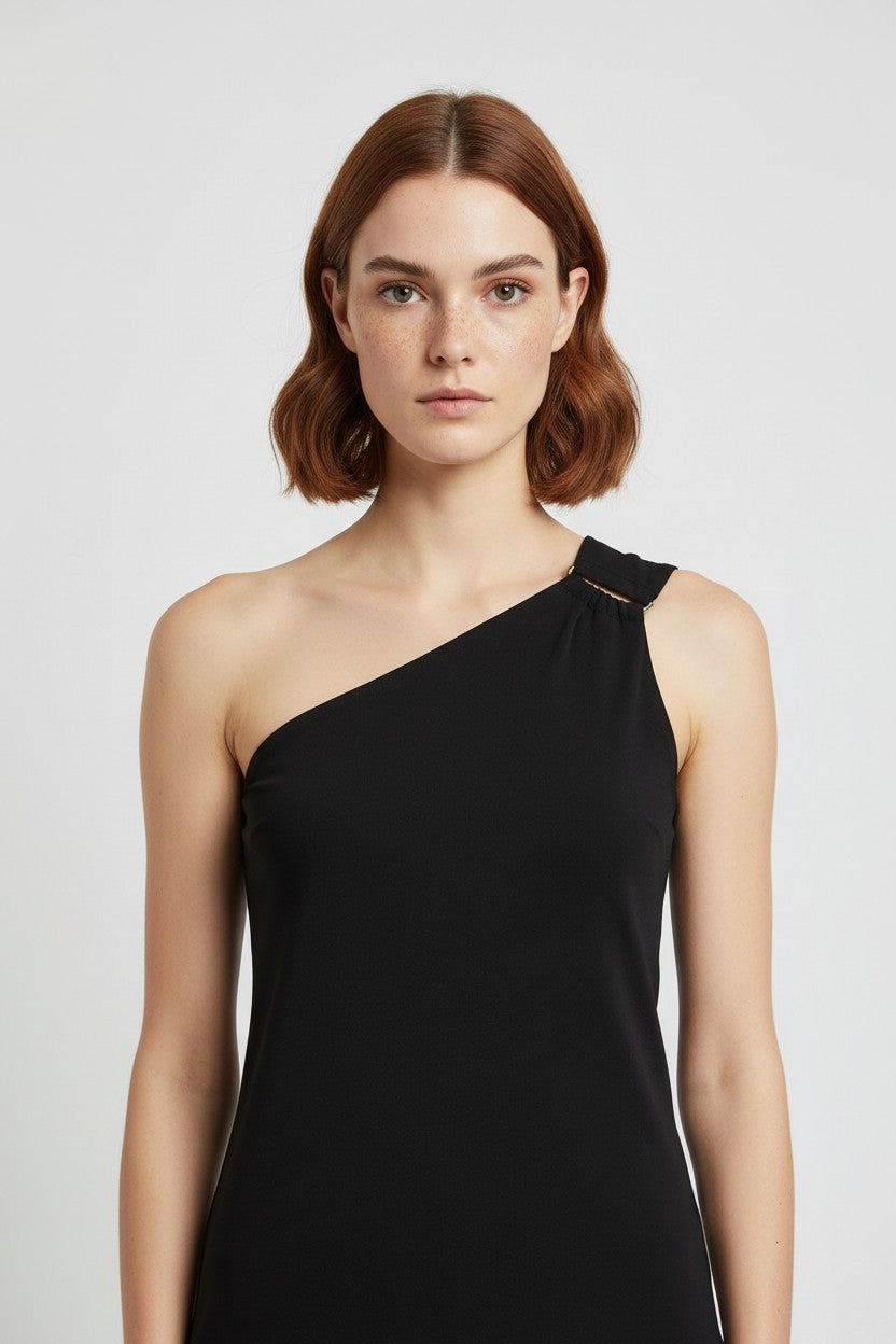 Massimo Dutti Damen Top Schwarz Größe M