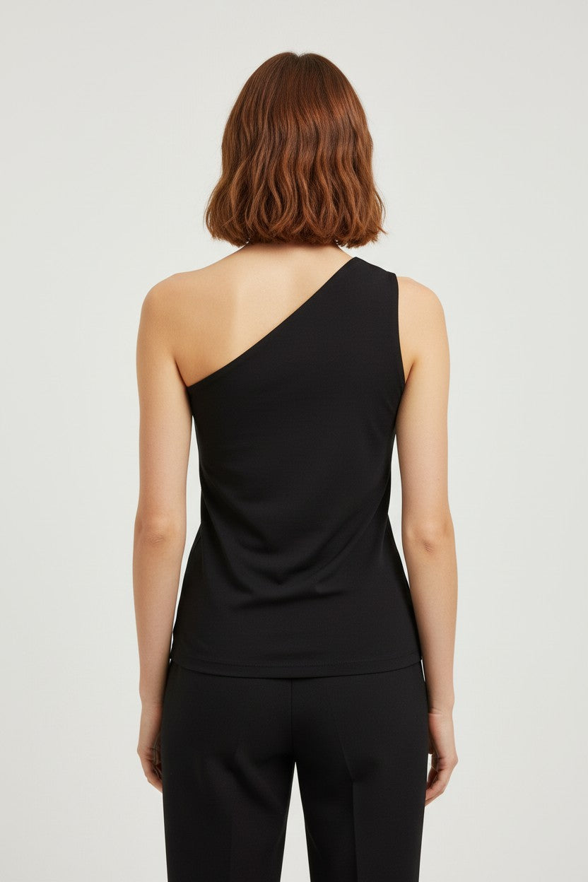 Massimo Dutti Damen Top Schwarz Größe M