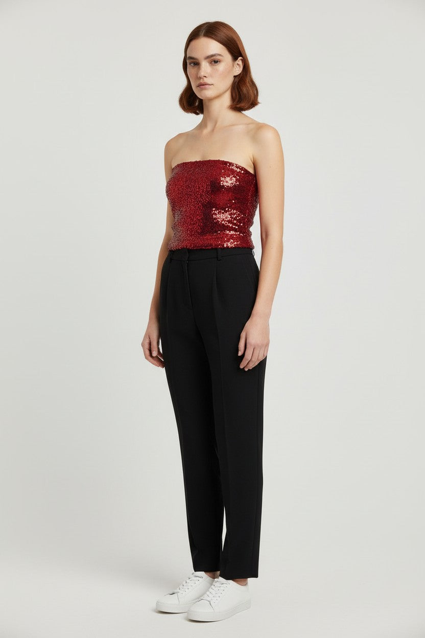 NLY Trend Damen Top Rot Größe XS