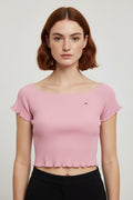 Tommy Hilfiger Jeans Damen Top Pink Größe M