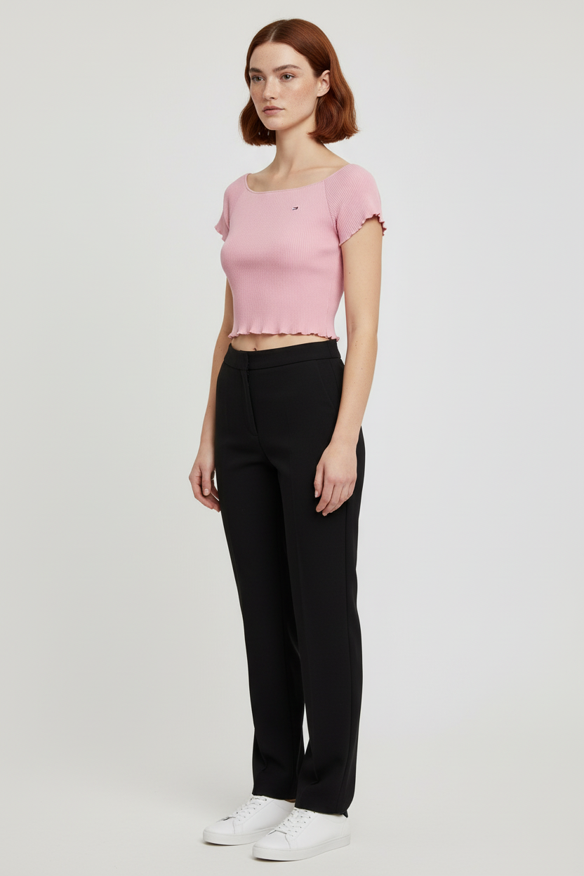 Tommy Hilfiger Jeans Damen Top Pink Größe M