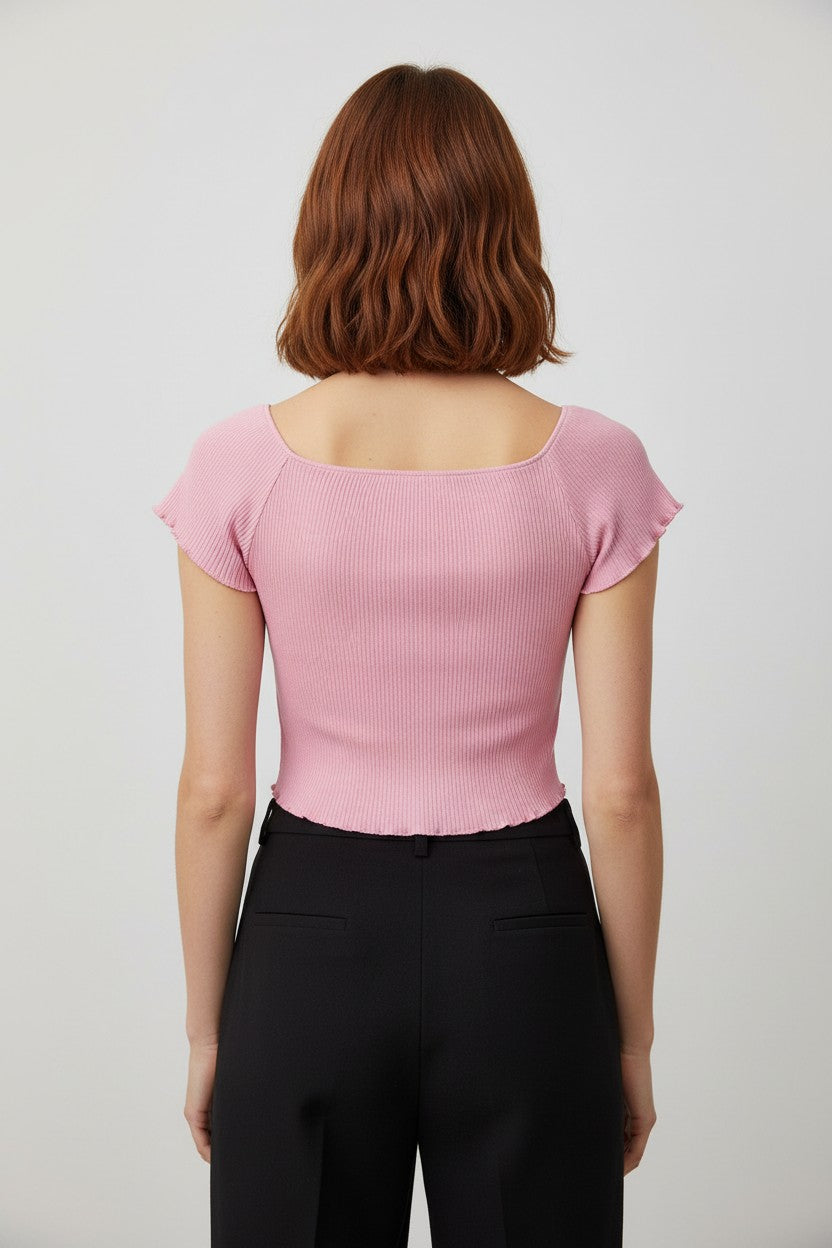 Tommy Hilfiger Jeans Damen Top Pink Größe M