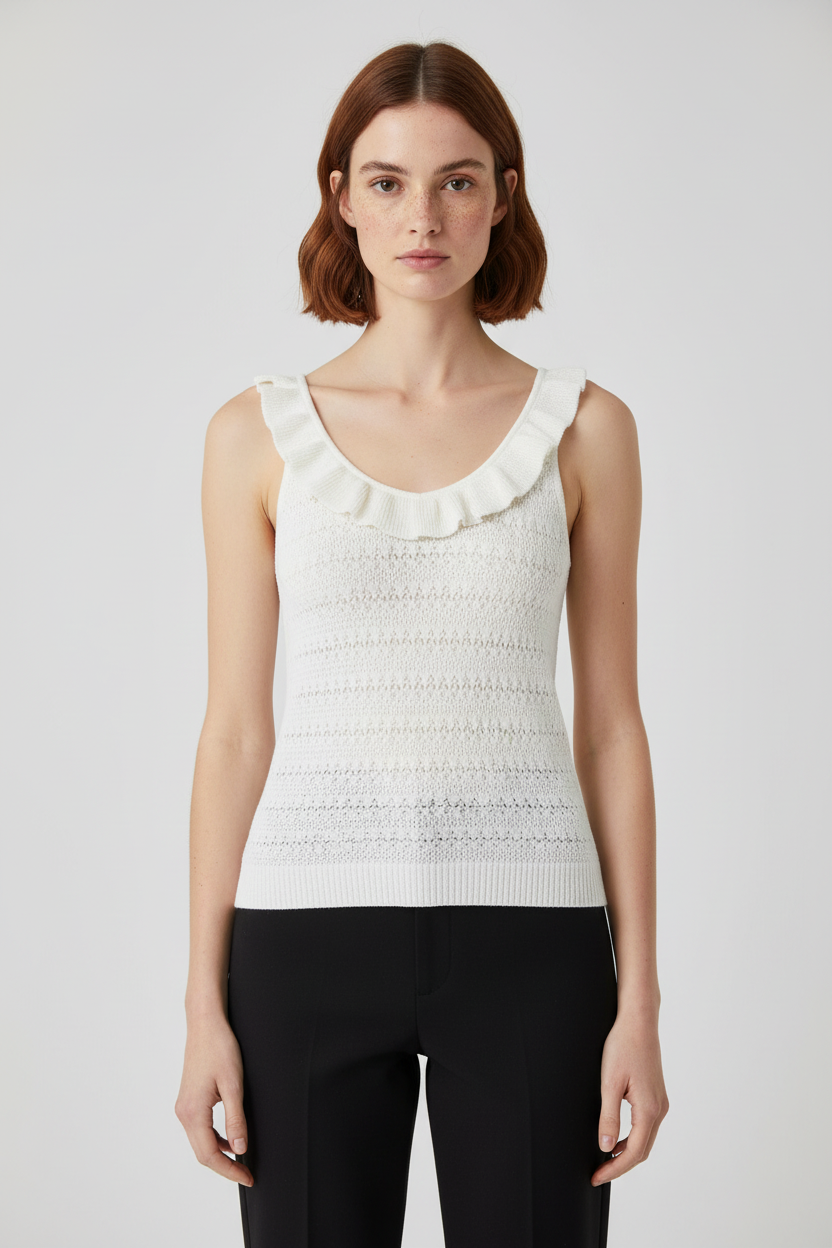 Vero Moda Damen Top Weiß Größe XS