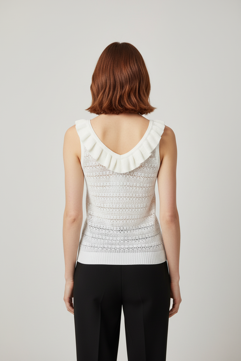 Vero Moda Damen Top Weiß Größe XS
