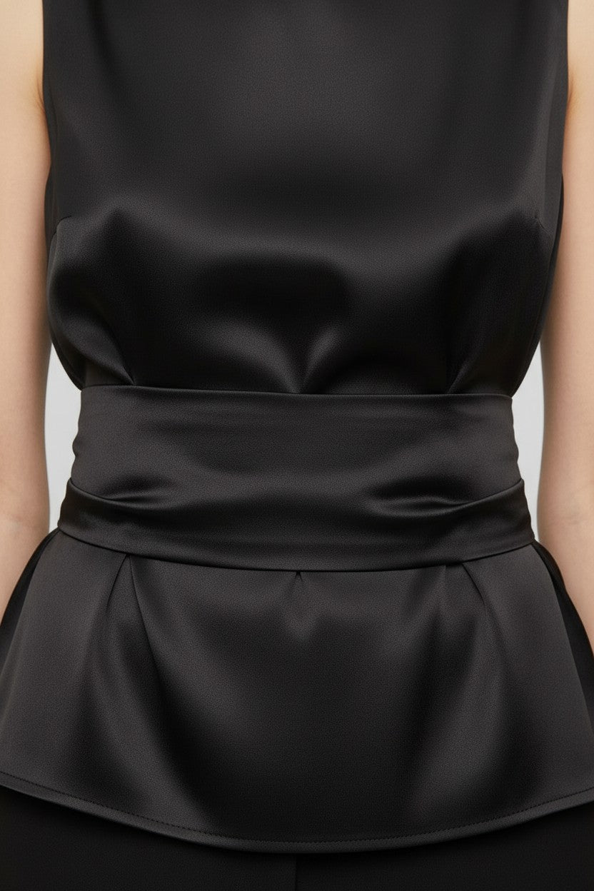 Zara Damen Top Schwarz Größe S