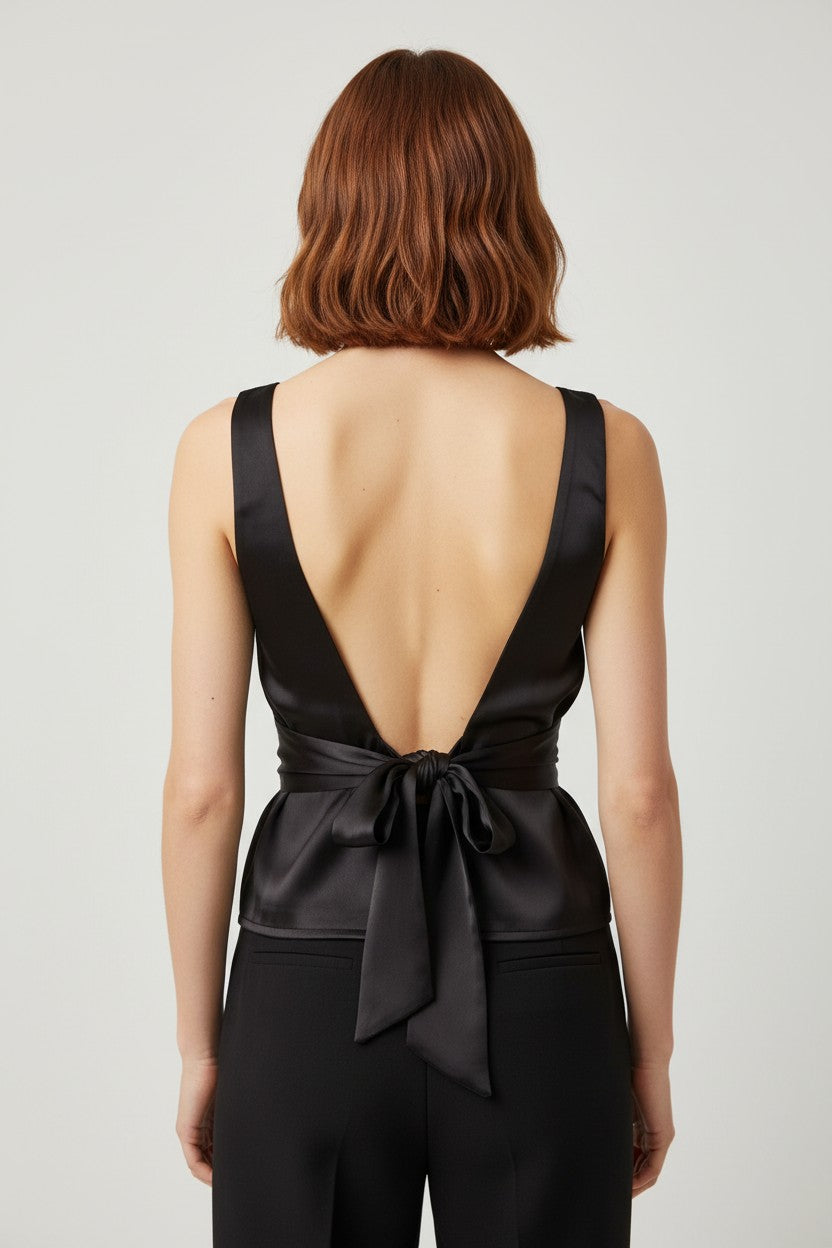 Zara Damen Top Schwarz Größe S