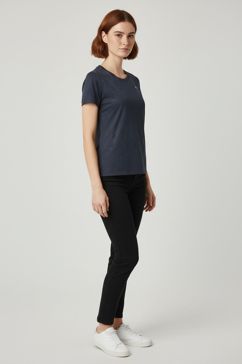 Asics Damen Top Blau Größe S