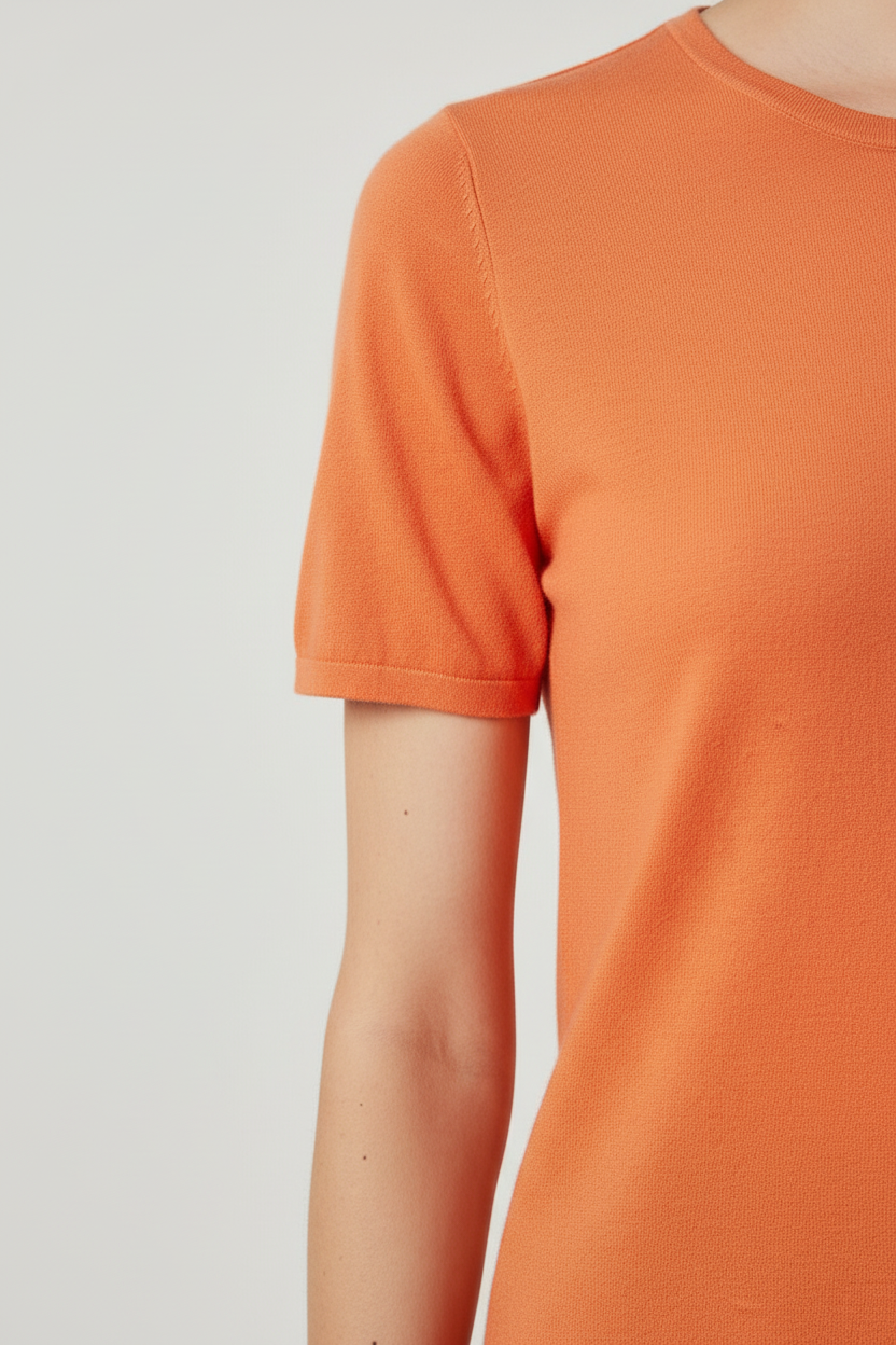 Cashmere Damen Top Orange Größe M