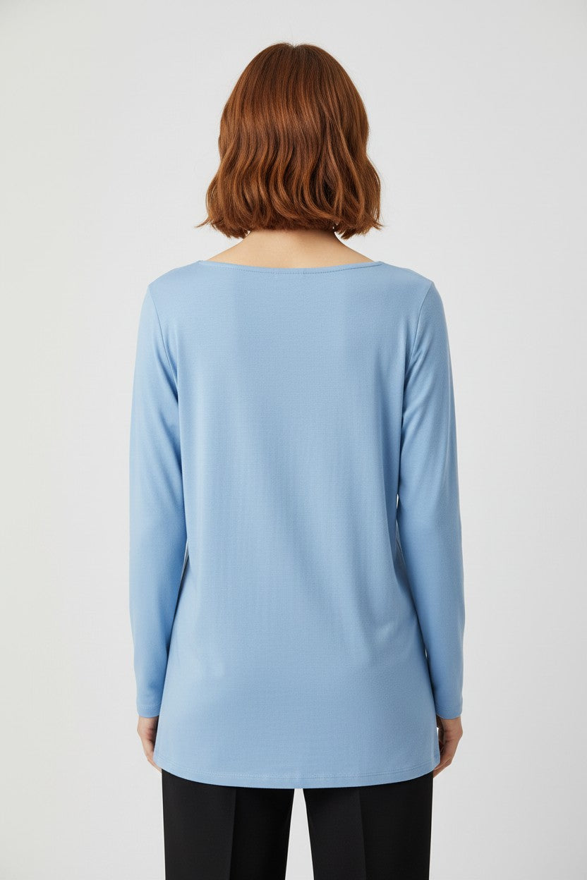 COS Damen Top Blau Größe L