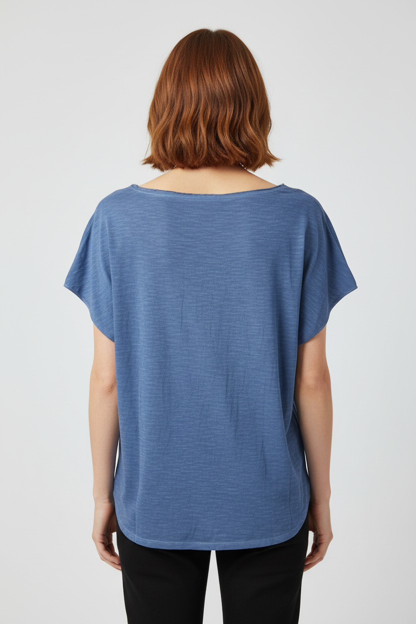 ESPRIT Damen Top Blau Größe L