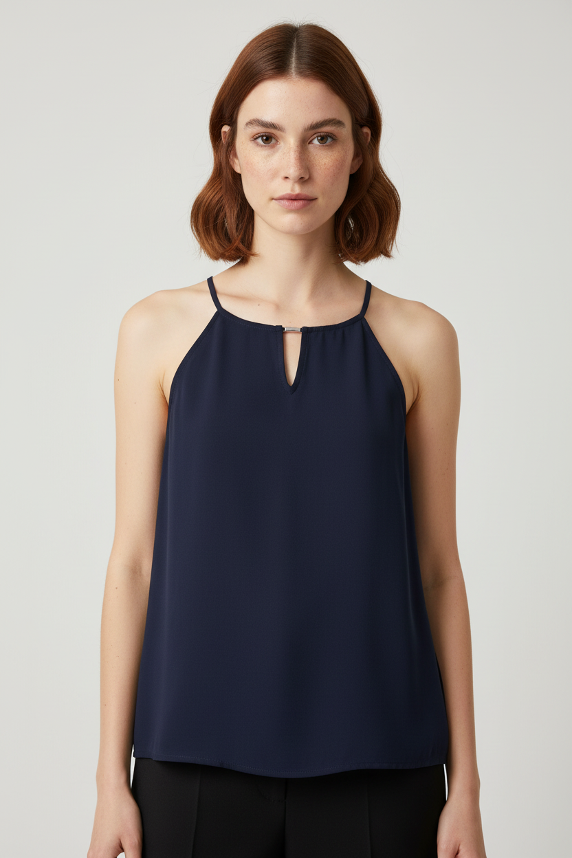 ESPRIT Damen Top Blau Größe XL