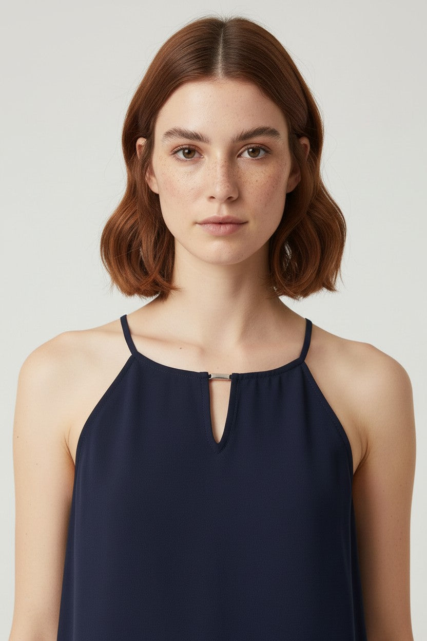 ESPRIT Damen Top Blau Größe XL