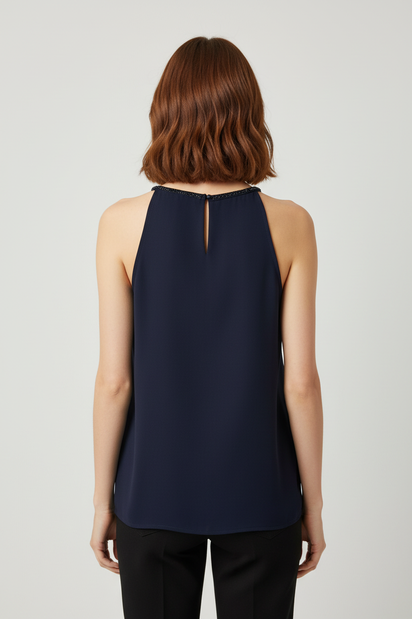 ESPRIT Damen Top Blau Größe XL