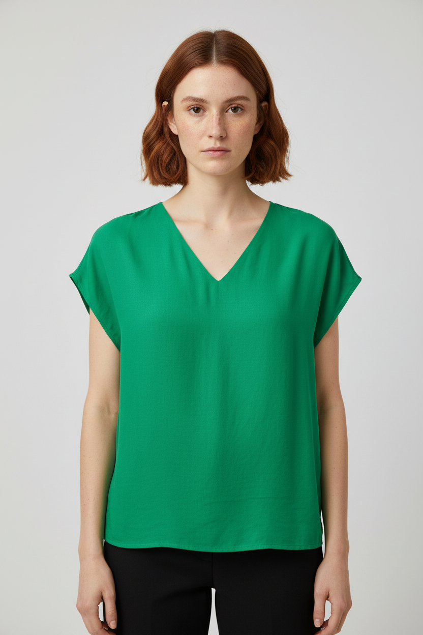 ESPRIT Damen Top Grün Größe 2XL