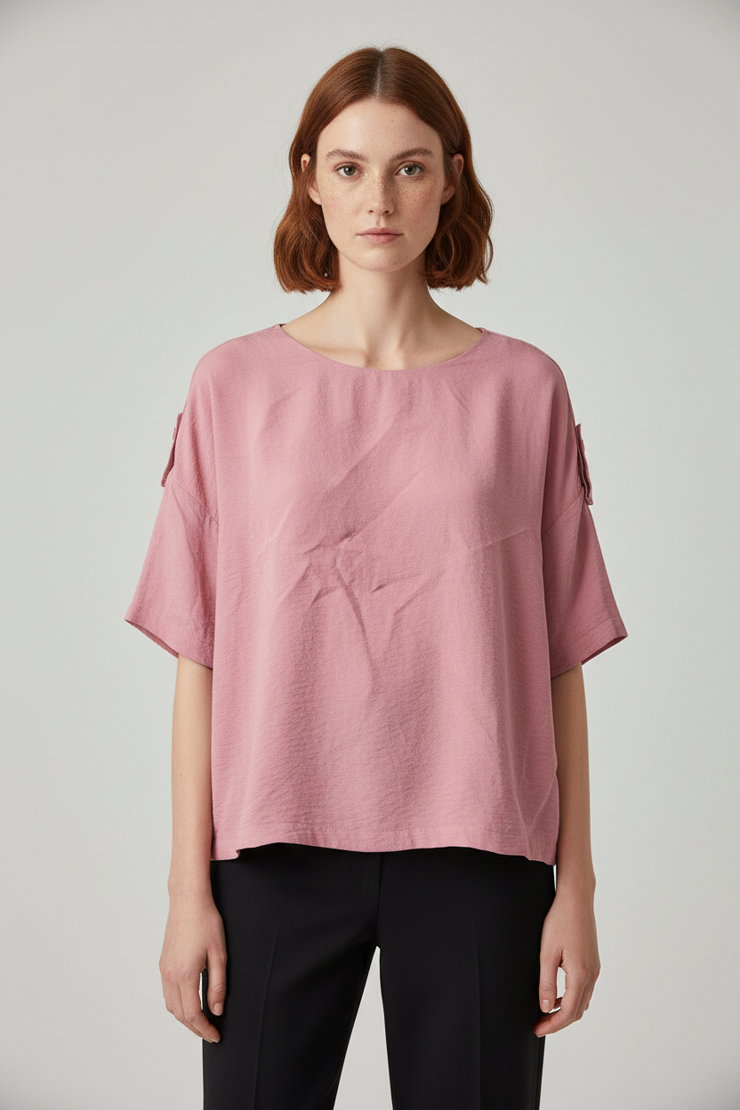 ESPRIT Damen Top Pink Größe XXL