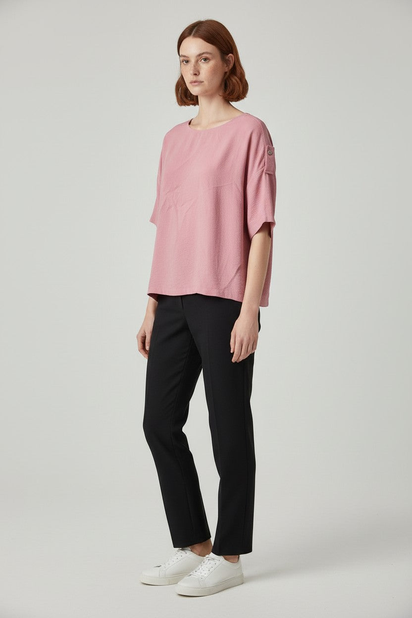 ESPRIT Damen Top Pink Größe XXL