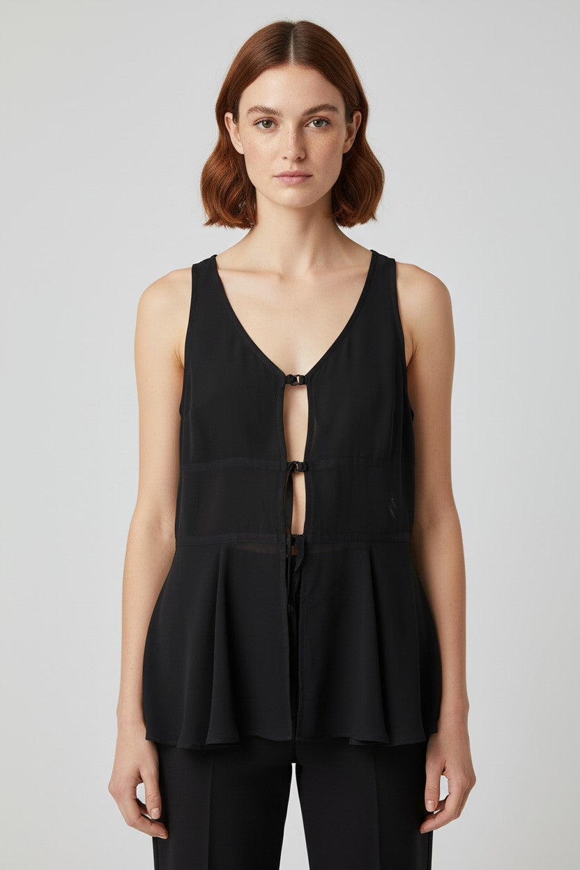 ESPRIT Damen Top Schwarz Größe XL