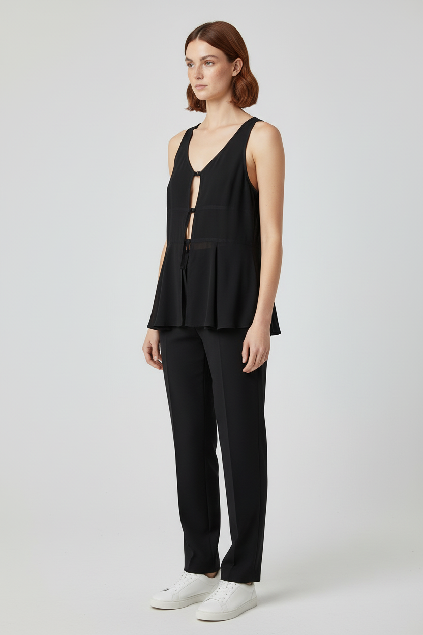 ESPRIT Damen Top Schwarz Größe XL
