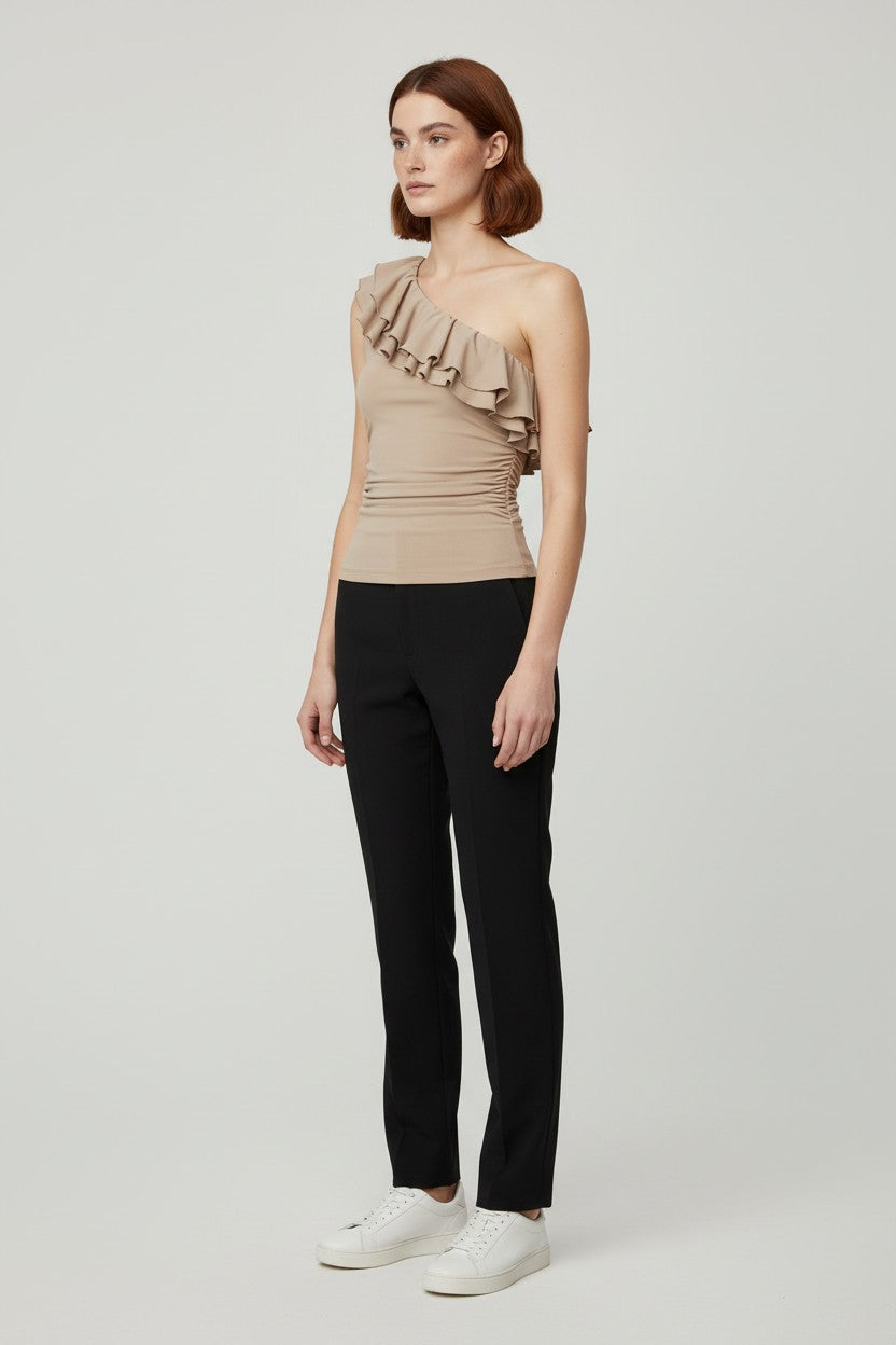 Gina Tricot Damen Top Beige Größe XS