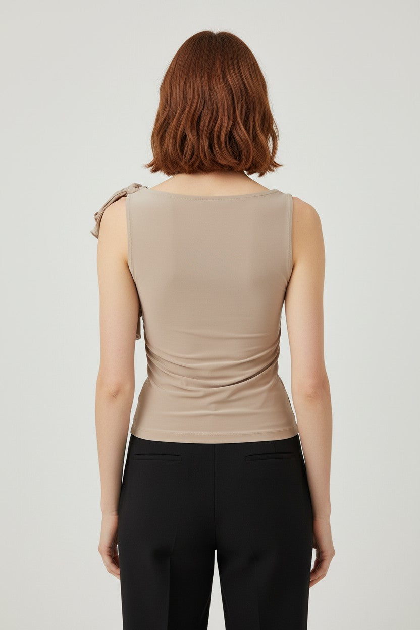 Gina Tricot Damen Top Beige Größe XS