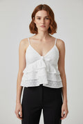 Hollister Damen Top Weiß Größe XL