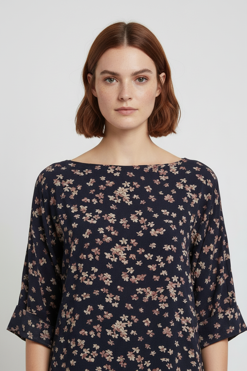 Lauren Ralph Lauren Damen Top Blau Mehrfarbig Größe XXL