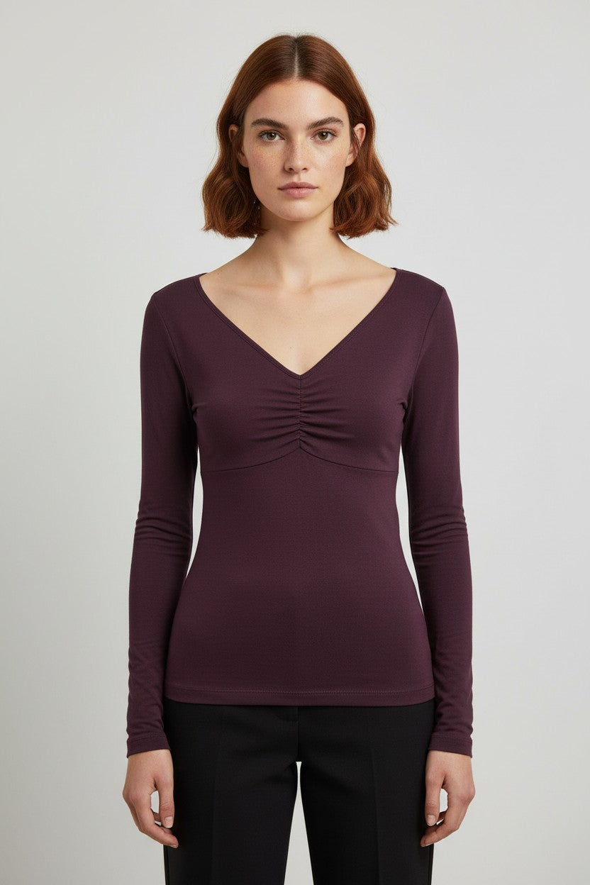 Mandala Damen Top Lila Größe M