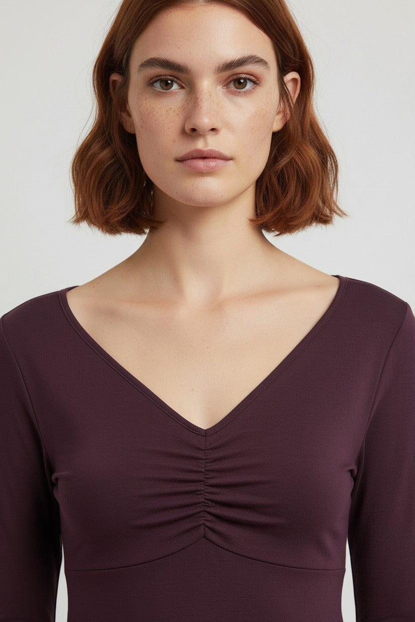 Mandala Damen Top Lila Größe M