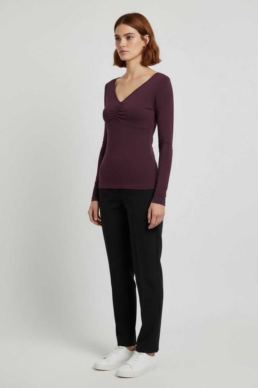 Mandala Damen Top Lila Größe M