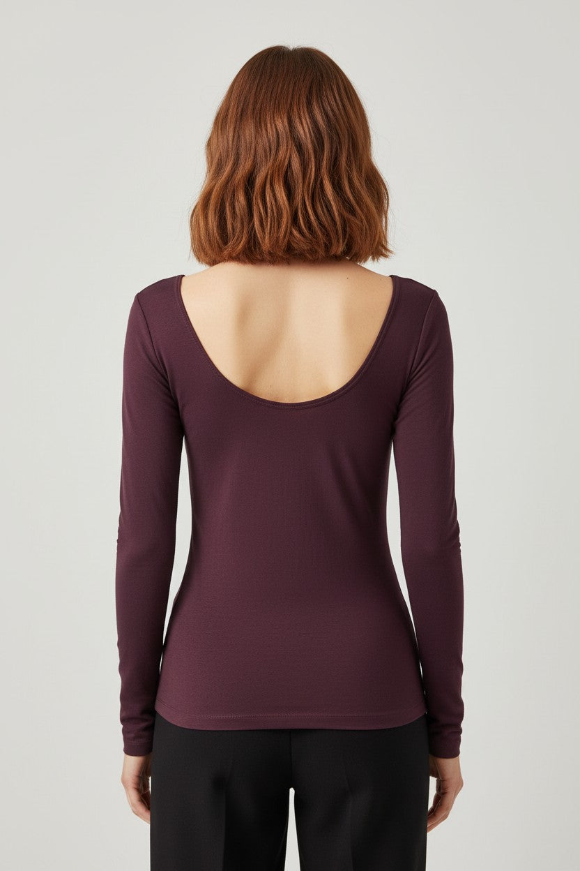 Mandala Damen Top Lila Größe M