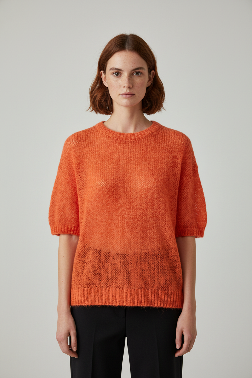 Marc O'Polo Damen Top Orange Größe L
