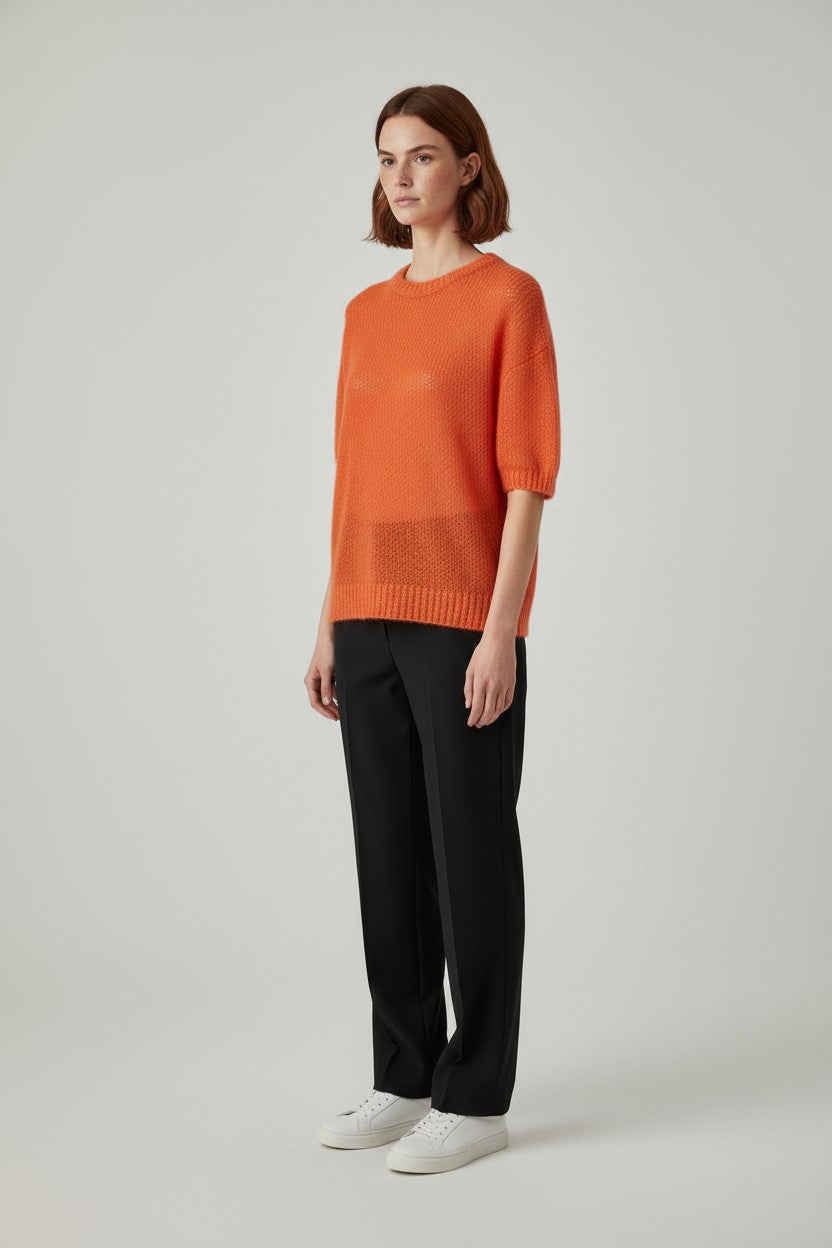 Marc O'Polo Damen Top Orange Größe L