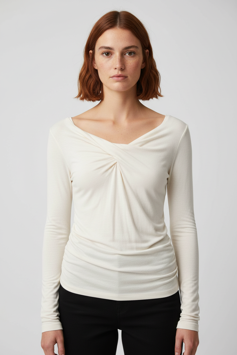 NA-KD Damen Top Beige Größe XXL