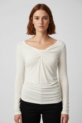 NA-KD Damen Top Beige Größe XXL