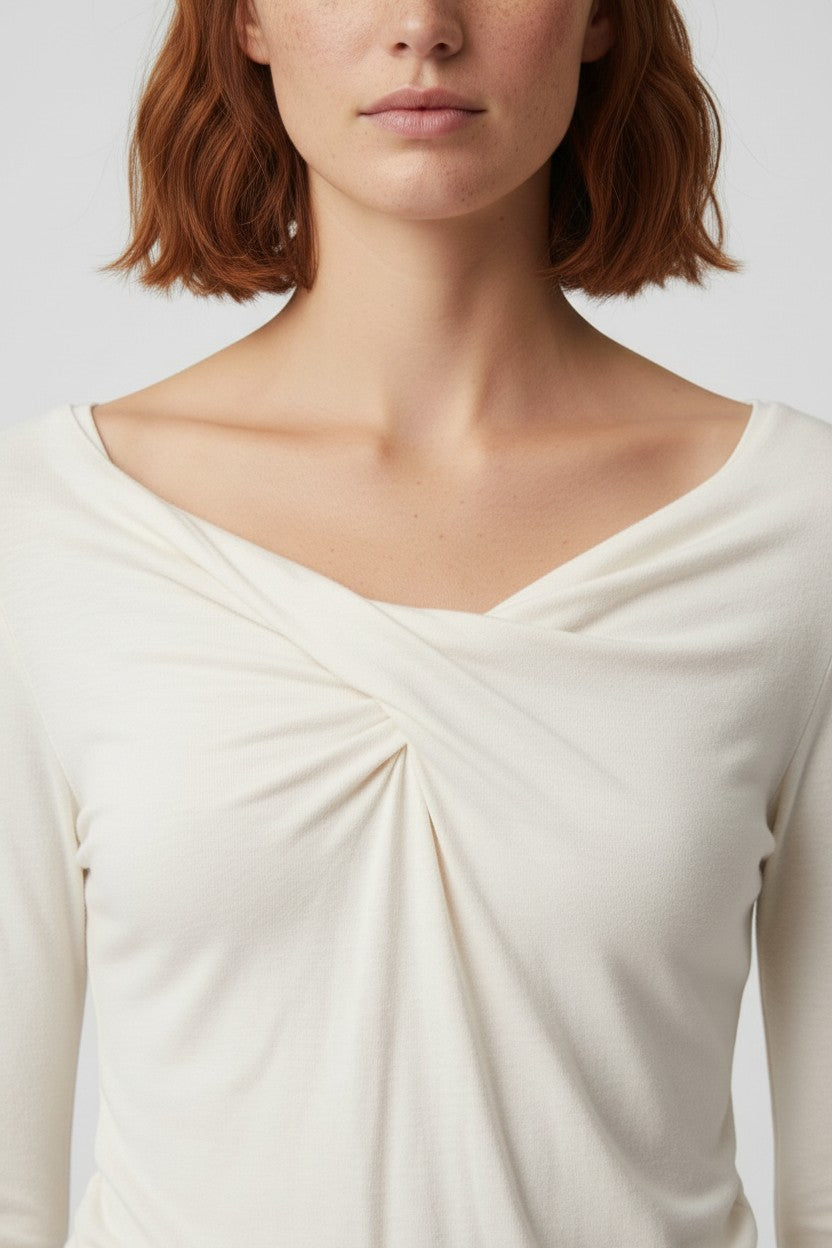 NA-KD Damen Top Beige Größe XXL