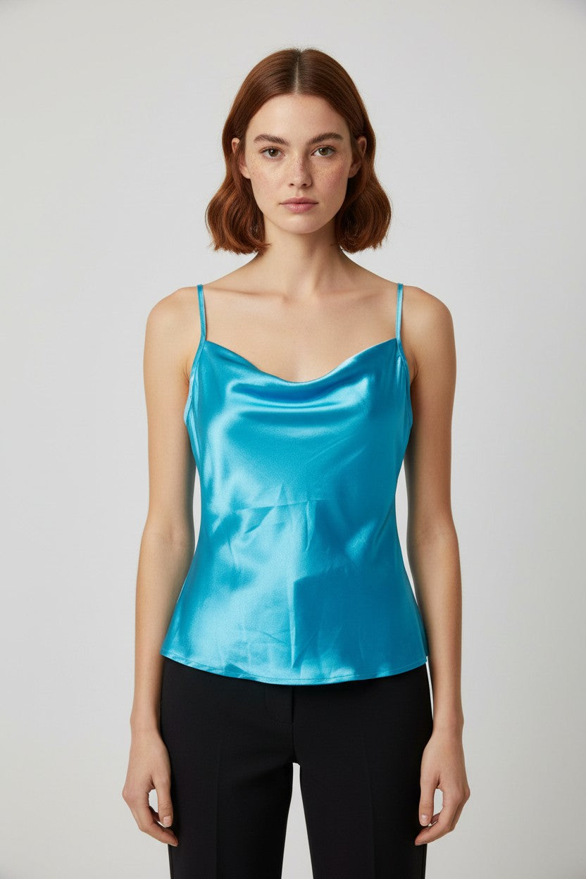 NLY One Damen Top Blau Größe S