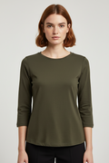 Orsay Damen Top Grün Schwarz Größe S