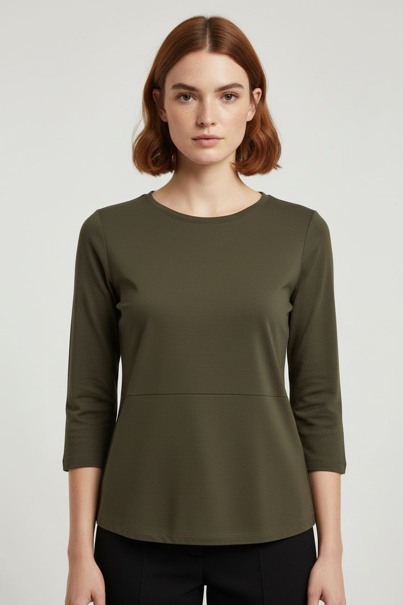 Orsay Damen Top Grün Schwarz Größe S
