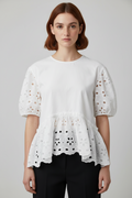 Zara Damen Top Weiß Größe L