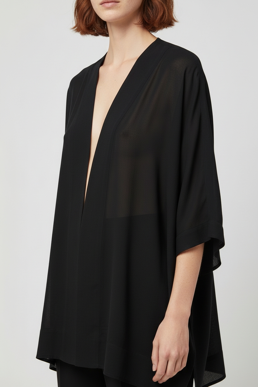 COS Damen Top Schwarz Größe M/L