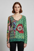 Desigual Damen Top Grün Größe M