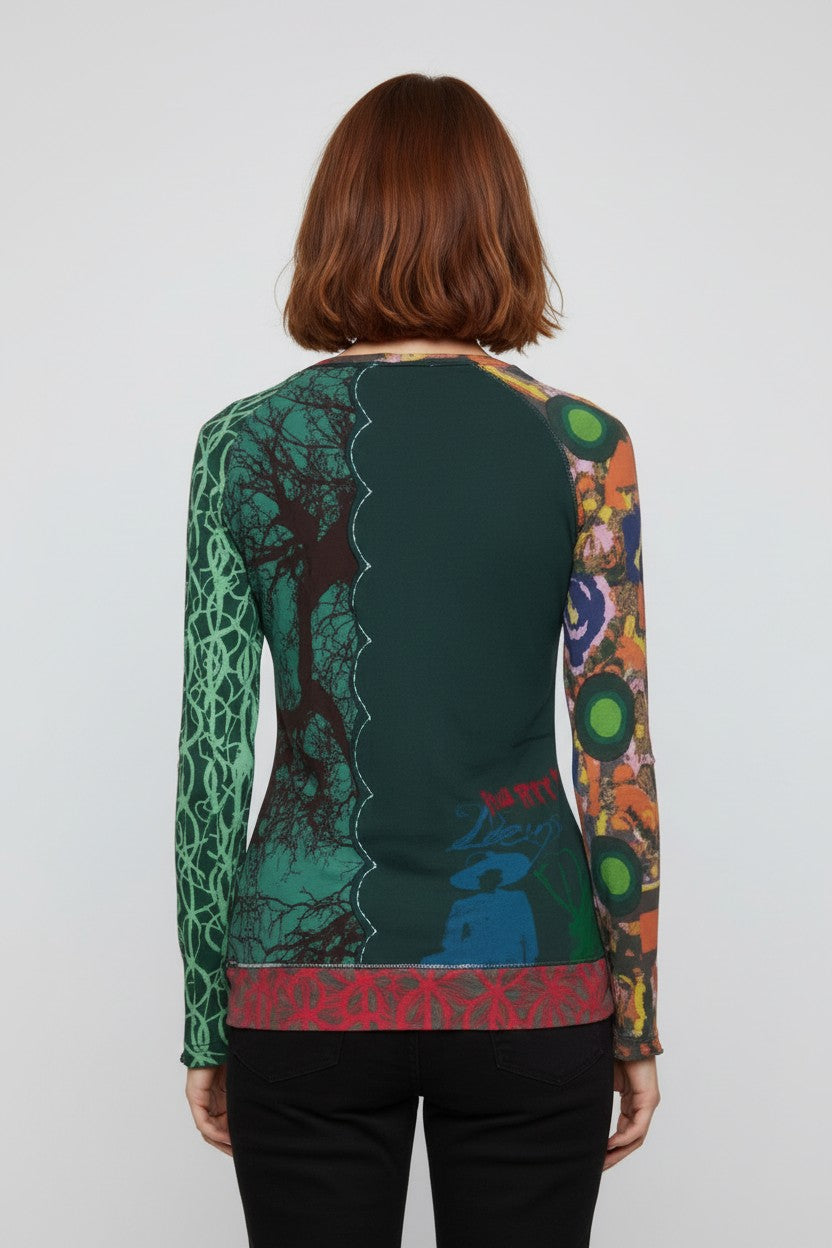 Desigual Damen Top Grün Größe M