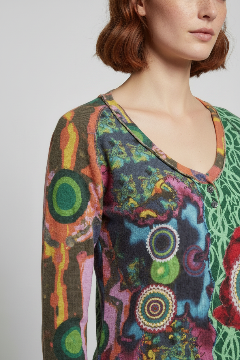 Desigual Damen Top Grün Größe M