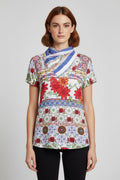 Desigual Damen Top Mehrfarbig Größe XL