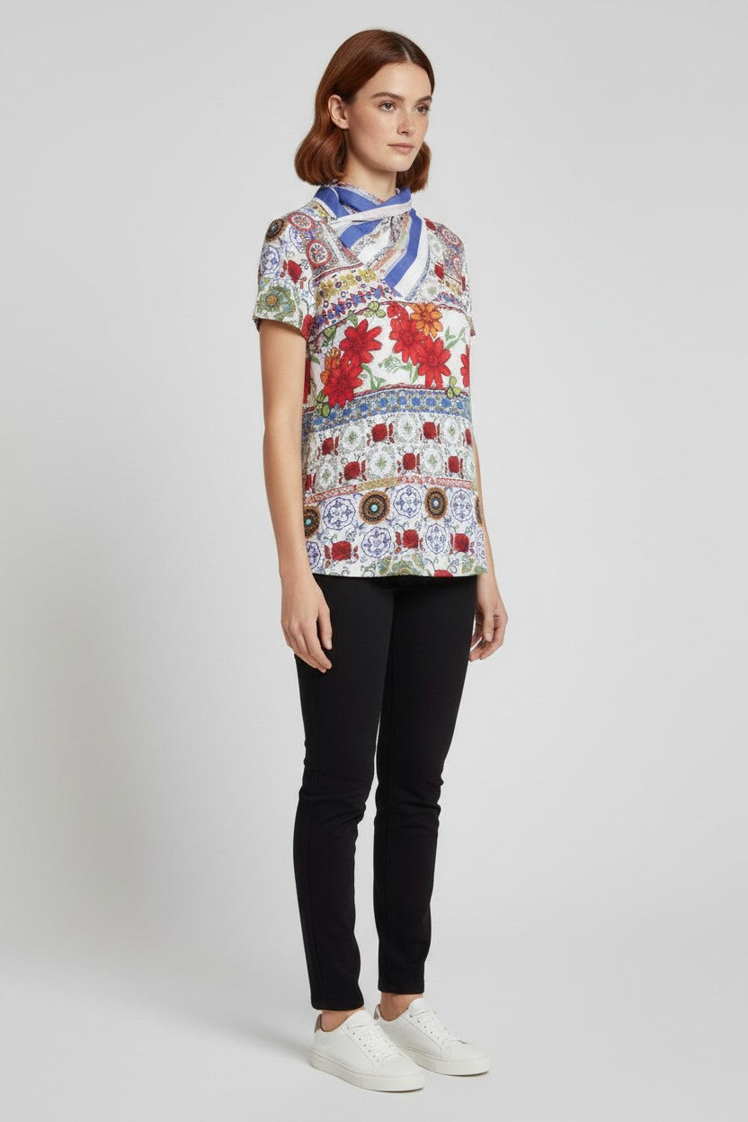 Desigual Damen Top Mehrfarbig Größe XL