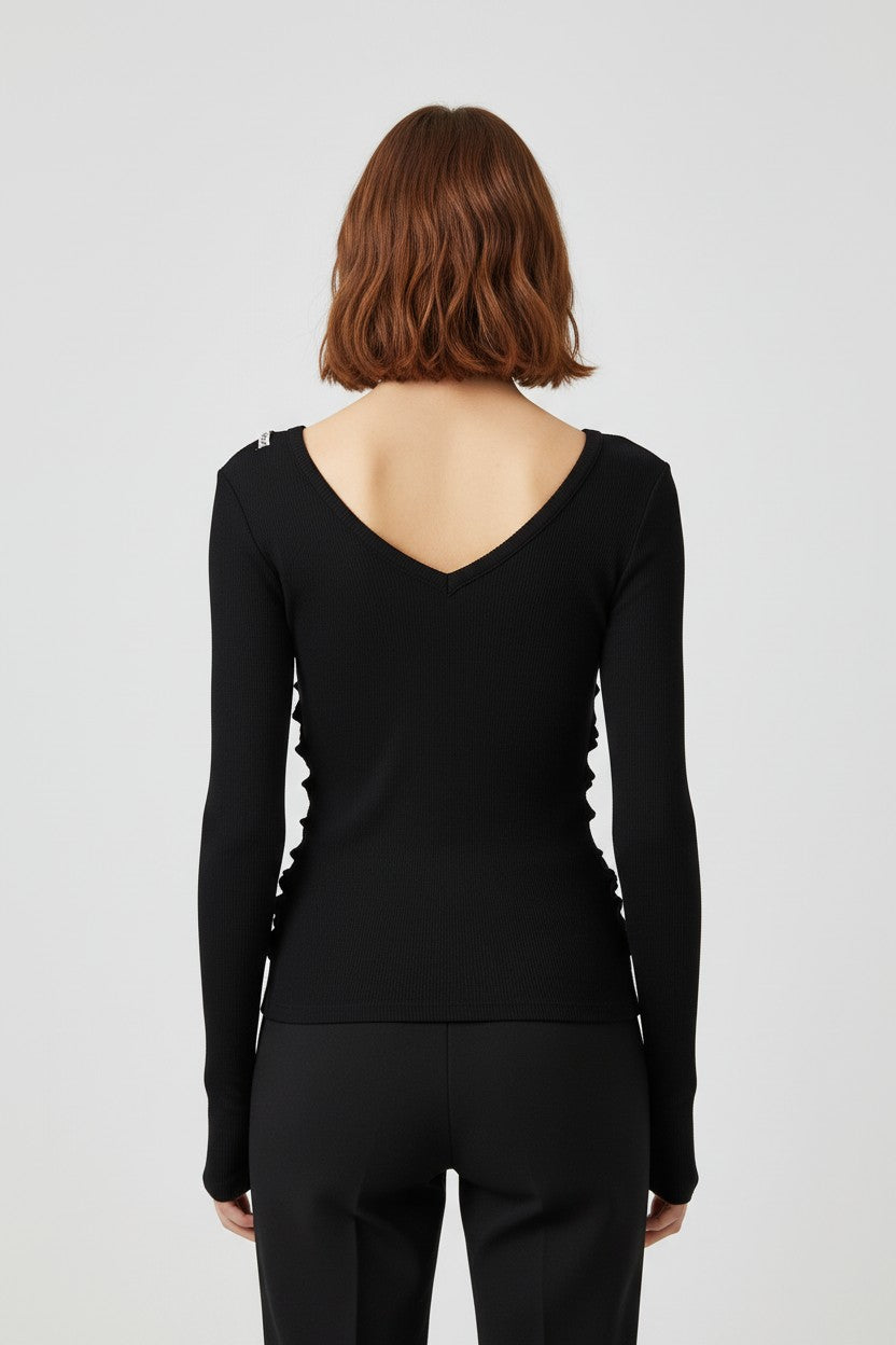 Diesel Damen Top Schwarz Größe M