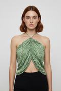 H&M Damen Top Grün Größe XL